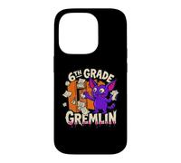 6th Grade Gremlin Middle Funny School Mischief Locker Kid Case for iPhone 14 Pro