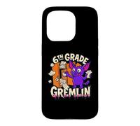 6th Grade Gremlin Middle Funny School Mischief Locker Kid Case for iPhone 15 Pro