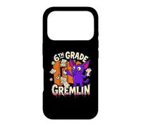 6th Grade Gremlin Middle Funny School Mischief Locker Kid Case for iPhone 17 Pro