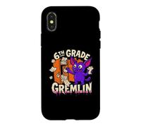 6th Grade Gremlin Middle Funny School Mischief Locker Kid Case for iPhone X/XS