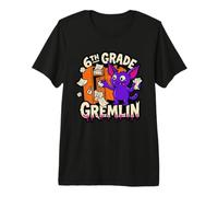 6th Grade Gremlin Middle Funny School Mischief Locker Kid Premium T-Shirt