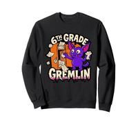 6th Grade Gremlin Middle Funny School Mischief Locker Kid Sweatshirt