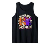 6th Grade Gremlin Middle Funny School Mischief Locker Kid Tank Top