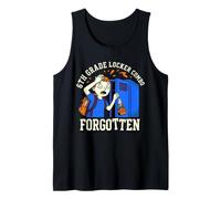 6th Grade Locker Combo Forgotten Panic Middle Funny School Tank Top