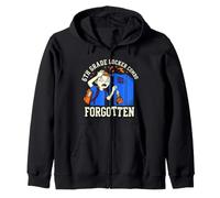 6th Grade Locker Combo Forgotten Panic Middle Funny School Zip Hoodie