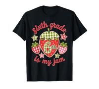 6th Grade Strawberry Teacher 100th Day Last Day of School T-Shirt