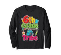 6th Grade Tribe Sixth Grader First Day Elementary School Long Sleeve T-Shirt