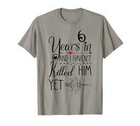 6th Wedding Anniversary Gift for Her 6 Years of Marriage T-Shirt
