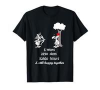 6th Wedding Anniversary Gift For Him Her 6 Years Together T-Shirt