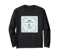 6th Wedding anniversary Married for SIX years Long Sleeve T-Shirt