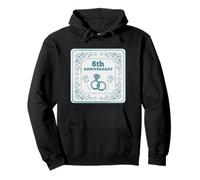 6th Wedding anniversary Married for SIX years Pullover Hoodie