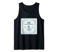 6th Wedding anniversary Married for SIX years Tank Top
