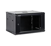 6U Professional Wall Mount Network Server Cabinet Enclosure 19-Inch Server Network Rack Low-Profile Black