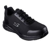 (6UK /39EU /7US, Black) Skechers Safety Trainers Steel Safety Toe S3 SRC Breathable Arch-Fit Ringstap