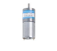 6V 12V 24V 3W DC Gear Motor JGA25-370 Long Shaft 25MM Gearbox Small Low Speed Adjustable Speed CW CCW Motor(35rpm only motor,24V)