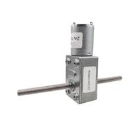 6V 12V 24V DC Worm Gear Motors With M6 Double Thread Shaft Low Speed 6RPM To 150RPM Reversible Adjustable Speed Self Lock ICXLPMC(6v 30rpm,Package B)