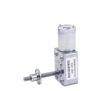 6V 12V 24v JGY370 motor turbine worm DC Drip-proof gear motor M6 screw shaft lifting push rod motor push rod(Motor,40RPM_6V)