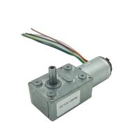 6V 12V 24V Low Speed DC Electric Motor Worm Encoder Disk High Torque Gearbox Motor Reductor JGY-370B 1Pcs(6RPM,24V)