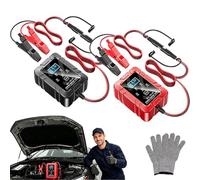 6v/12v Automatic Intelligent Recognition Charger, Smart Car Battery Charger & Advanced Pulse Repair with Led Display, Trickle Maintainer for Rv Truck Car Motorcycle Marine (2pc-a)