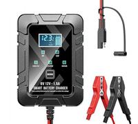 6v 12v Automatic Intelligent Recognition,Intelligent Battery Charger & Repairer,with ASE Adapter Cable,Smart Pulse Desulfator for Car, Motorcycle & Marine Batteries,Trickle Charger with LED Display