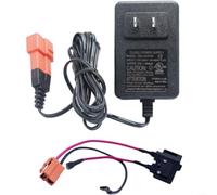 6V/12V Battery Charger for Kids Ride-On Cars with Square Connector LED Indicator Multiple Protection Input Voltage(12V)