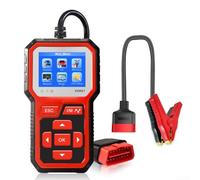 6V/12V Battery Tester with OBD2 Connection KW681 for Vehicles from 1996 Onward with Multi Protocol Support and Language Options