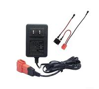 6V 12V Ride On Toy Battery Charger With Square 2 Pin Connector Suitable For For KIDs Electric Ride On Vehicles Compatible With Popular 12V Models Like X6 And FOR TRAX(12V)