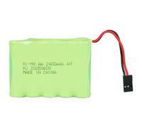 6V 2400mAh NiMH Receiver RX Battery with Hitec Connector, AA NiMH Rechargeable Battery Pack for RC Helicopters, RC Aircrafts, RC Airplanes, RC Toys, JR, Futaba Transmitter