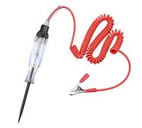 6V/24V Electrical Circuit Tester, Voltage Test Light Automotive Test Light Long Probe Test Pen with Vise Clip Indicator Light for Low Voltage Systems