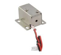 6V/24V Electronic Door Lock Catch Gate Solenoid Assembly for Access Control in Massage Equipment Logistics Lockers and Cars (DC6V)
