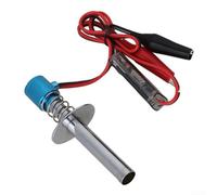 6v-24v Electronic Glow Starter Ignition System For 1/10 1/8 Scale Rc Cars, Metal Body Glow Heater With Status Light, Fit For Nitro Engine Models, Direct For Battery Connection Upgrade Tool(Blue)