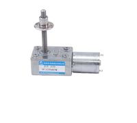 6V 3W Worm Gear DC Reducer Motor JGY370 High Torque Threaded Screw Long Shaft M6 50MM Adjustable Speed CW CCW(150RPM,24V only Motor)