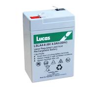 6V 4Ah Lucas Rechargeable Sealed Lead Acid AGM Battery. 1 Year Return to Base Warranty.