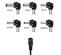6v Charger Adaptor Universal 7.5v Supply AC/ 3v Plug 9v 4.5v Power 12v Battery charger Ecig Pen Usb (Black, One Size)