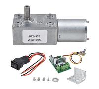 6V Geared Motor DC Turbo Mini Speed Reduction Electric Motors with Governor JGY370, High Torque Metal Gear Motor, Zinc Alloy Shell for Electronic Locks Robots Smart Devices (6V150RPM)