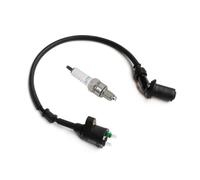 6V Ignition Coil Motorcycle Racing Electrode Spark Plug For 50cc 125cc 150cc Gy6 Moped Scooter ATV Go Kart(One Set)