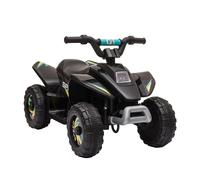 HOMCOM 6V Kids Electric Ride-On Car with Big Wheels - Black, Black