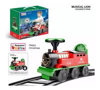 6V Kids Xmas Ride On Train Track Electric Ride On Toy Car Toddlers