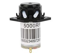 6V Miniature Silent Peristaltic Pump, DC Self Priming Pump for Titration, Compact Low - Noise Fluid Transfer Pump with Reversible Flow Direction for Lab Biochemical (6V Flat Black)