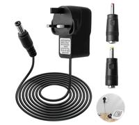 6V Power Supply Adapter, AC DC Input 100-240V 50/60Hz Charger with 5.5x2.1mm, 3.5mmx1.35mm, 4.0mmx1.7mm Plug for Atomizer Blood Pressure Meter Electronic Scale Wireless Router (1A)