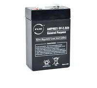 6V Rechargeable Lead Acid Battery 2.8Ah | 6 Volt General Purpose Battery for Alarms, Emergency Lighting, UPS Backup & Security Systems