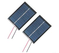 6V Solar Panel Polycrystalline for mini Module 0.6W Power with Wire for DIY Street Lamp Kits 90x60mm