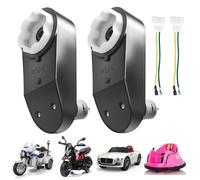 6Volt RS390 18000RPM Motor Gearbox for Kids Electric Ride on Toys Car,High-Speed Motor Gearbox for 6V Electric Bike Upgrade Replace Accessory Parts (2PCS 6V 18000RPM)