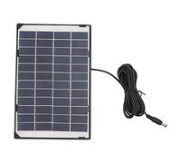 6W 12V Polycrystalline Silicon Solar Panel, Wireless Camera Power Supply, DC5521 Output Solar Charger for Outdoor Surveillance, Garden Lighting & Small 12V Devices