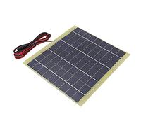 6W 18V Portable Solar Panel Module, Polysilicon Solar Panel for Small Solar System, Street Lamp Advertising Light Yard Lighting with 1.5m Wire, Charges 12V Battery