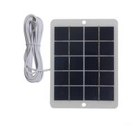 6W 5V Polysilicon Solar Charging Panel for Outdoor Security Cameras, Garden Lights & USB Devices - Weather-Resistant, 300cm Ca(A Port)