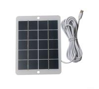6W 5V Solar Charging Panel, Portable Solar Charger for Outdoor Camera, Security Monitoring Charger with 300Cm Cable(Type-C)