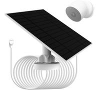 6W/5V Solar Panel with Built-in Voltage Regulator PCB,Compatible with Google Nest Camera Outdoor & Indoor & 2nd Generation (Battery Version),Easy to Install,IP66 Waterproof,13.2ft Charging Cable