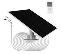 6W 5V Solar panle for doorbell Battery Charging,IP66, Compatible with Ring Video doorbell 3/4/3Plus,Ring Battery Doorbell Plus/Pro Camera,13.2ft Charging Cable,Easy Installation