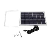 6W 6V Solar Panel Charger for Security Camera - IP66 Waterproof, Fast Charging, 5m Adjustable Cable for Outdoor Battery Power Supply